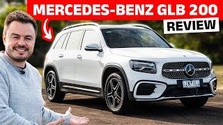 2025 MercedesBenz GLB inc 0100 amp braking review The cheapest 7 seat Benz family SUV [upl. by Gnek116]