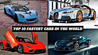 Top 10 FASTEST CARS In The World 2024 [upl. by Dnomasor]