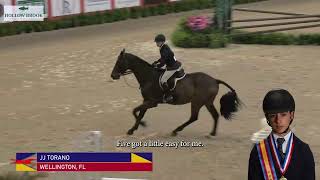 Round Review JJ Torano  Dover SaddleryUSEF Hunter Seat Medal Final [upl. by Enyala]