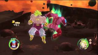 Dragonball Raging Blast 2 Hatchiyack VS Broly  【HD】 [upl. by Aristotle419]