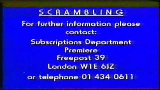 Premiere Scrambling Announcement Test amp Horror Ident [upl. by Asseralc570]