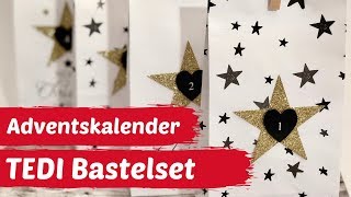 DIYAdventskalender selber machenBastelset von TEDI 2019 [upl. by Lehcim]