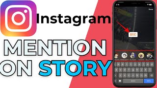 How to Mention Someone on Instagram Story  StepbyStep [upl. by Dasya]