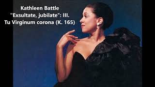 Kathleen Battle Sings Mozart  Exsultate Jubilate K 165 Complete [upl. by Adierf376]