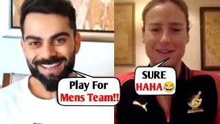 Virat Kohli And allyse Perry Conversation After RCB Won WPL Final Against DC  RCB vs DC WPL Final [upl. by Rothberg]