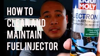 VWAudiPorscheBMW Car Fuel Injector Cleaning Maintenance Liqui Moly Jectron Fuel Injector Cleaner [upl. by Nulubez915]