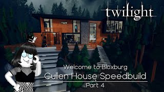 Twilight Cullen House Speedbuild Part 45  Roblox  Welcome to Bloxburg [upl. by Jard]