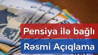 RƏSMİ MƏLUMAT Rayonların Oktyabr pensiyası bu tarixdə tam ödəniləcək [upl. by Efioa345]