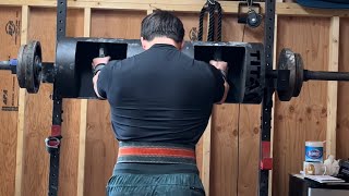 180lb82kg OVERHEAD PRESS x 4 reps [upl. by Yessydo]