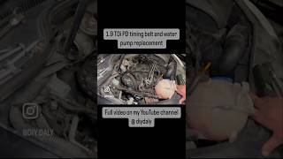 VW Golf mk5 19 TDI PD timing belt and water pump replacement full guide on the channel [upl. by Griffiths]