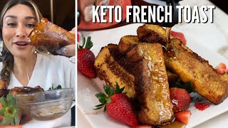 EASY Flourless Keto French Toast Sticks How to Make Keto French Toast Sticks [upl. by Trik]