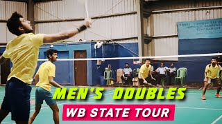 West Bengal State Senior Badminton Tournament  Mens Doubles [upl. by Deery]