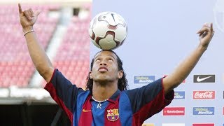 15 years since Ronaldinhos presentation as a Barça player [upl. by Oilcareh]