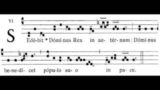 Sedebit Dominus Rex Communion Antiphon [upl. by Illene]