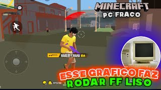 FREE FIRE EM PC FRACO  COMO COLOCAR GRAFICO DE MINECRAFT NO EMULADOR E RODAR FF LISO [upl. by Prebo649]