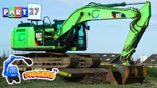 Wonderful Diggers For Kids  Crawler Excavators Loaders Dump Trucks [upl. by Eilyk]