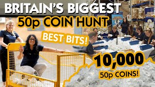 Britain’s Biggest 50p Coin Hunt – Best Bits £5000 worth of 50ps [upl. by Analeh]