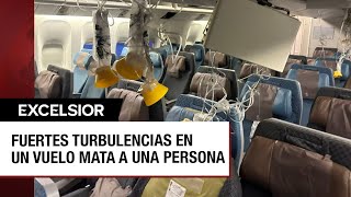 Un muerto y varios heridos por fuertes turbulencias en un vuelo de Londres a Singapur [upl. by Nylsej]