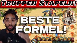 Total Battle Beste Formel zum Truppenstapeln Wie funktioniert das [upl. by Gordie201]