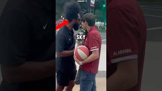 Unc tried to save his aura😭 dunk basketball shorts public 1v1 [upl. by Llenrub477]