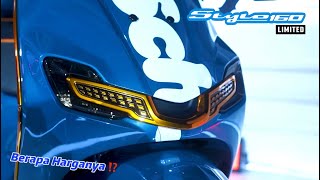 WOW ADA YANG BARU ‼️ NEW HONDA STYLO 160 BLUE LIMITED ⁉️ BERAPA HARGANYA ⁉️ [upl. by Zantos]