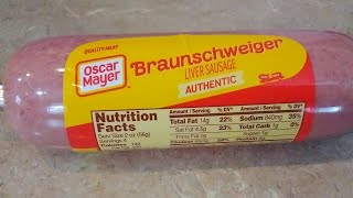 Oscar Mayer Braunschweiger Liver Sausage🥪 [upl. by Cass]