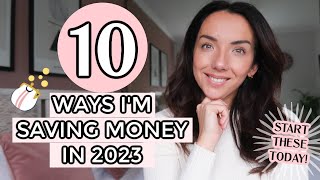 10 WAYS IM SAVING MONEY IN 2023  EASY MONEY SAVING HACKS FOR 2023 [upl. by Drice]