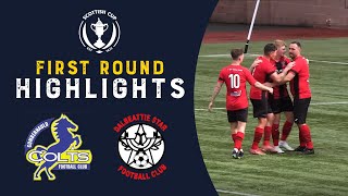 Cumbernauld Colts 01 Dalbeattie Star  Highlights  Scottish Cup First Round 202223 [upl. by Inram]