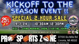 Kickoff The Lions Season Live From Pro Sports Zone [upl. by Klatt]