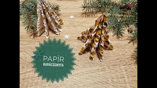 Kreatív karácsonyi dekoráció papírból  DIY karácsonyfa  Creative Christmas Decor from paper [upl. by Steven664]