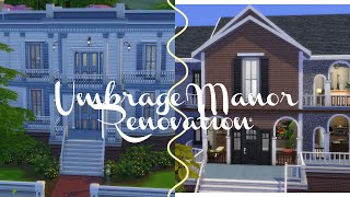 Umbrage Manor Renovation  Sims 4 Speedbuild [upl. by Ynneh262]