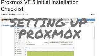 Lab Rebuild Pt5  Basic Proxmox Setup [upl. by Allie]