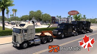 American Truck Simulator Promods Canada Truck Peterbilt Load Truck Kenworth K100 [upl. by Sulamith]