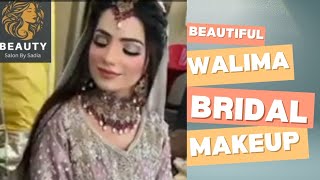 beautiful walima bridal makeup tutorial trranding viralvideo [upl. by Orgel135]