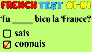 A1A2  CONNAÎTRE vs SAVOIR  FRENCH QUIZ [upl. by Thorin]