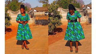 how make a simple Half circle skirt dress with pockets beginner friendly [upl. by Niala282]