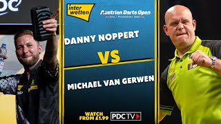 Noppert v Van Gerwen  Final  2022 Austrian Darts Open [upl. by Haidebez]