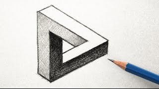 How to Draw an Optical Illusion Triangle the Easy Way [upl. by Zap]