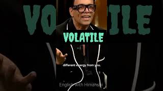 Meaning of VOLATILE LEARN ENGLISH FROM KOFFEE with Karan [upl. by Haelat872]