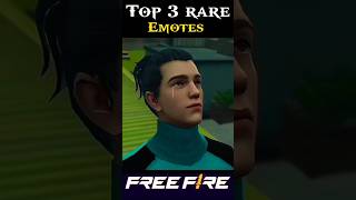 Top3RareEmotesInFreeFire😱❓👇freefiretrending freefirefacts garenafreefire [upl. by Immak]