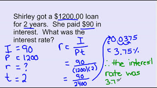 Simple Interest Tutorial [upl. by Acitel628]