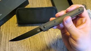 Böker Plus Kwaiken Air All Black Unboxing And First Impressions [upl. by Ytirev]