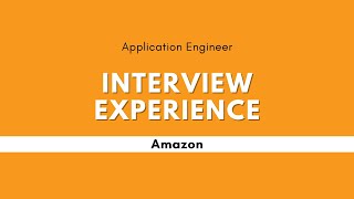 Amazon Interview Experience [upl. by Aleehs]