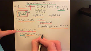 Centralizers and Normalizers Part 1 [upl. by Yablon379]