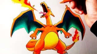 Cómo Dibujar a Charizard  How to Draw Charizard  Pokemon  ArteMaster [upl. by Martreb834]