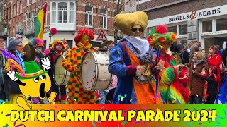 🎭 GET FULL DUTCH CARNIVAL FESTIVAL EXPERIENCE IN MAASTRICHT 2024  Dutch Traditional Celebration [upl. by Nira]