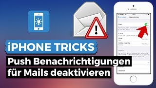 iPhone Push Benachrichtigungen für Mails deaktivieren [upl. by Frangos]