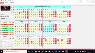 Calendario Laboral creado en Microsoft Access gratis [upl. by Anchie]