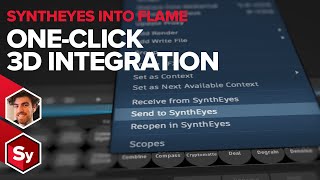 Quick Start to Transfer 3D Tracking Data to Flame from SynthEyes Boris FX [upl. by Ynoep]