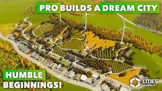 Pro builds a Dream City  Humble Beginnings  Cities Skylines 2  Speedbuild  No Commentary [upl. by Shlomo]